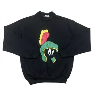 VINTAGE MARVIN THE MARTIAN CREWNECK SWEATER 1991 WARNER BROS. NEW LARGE